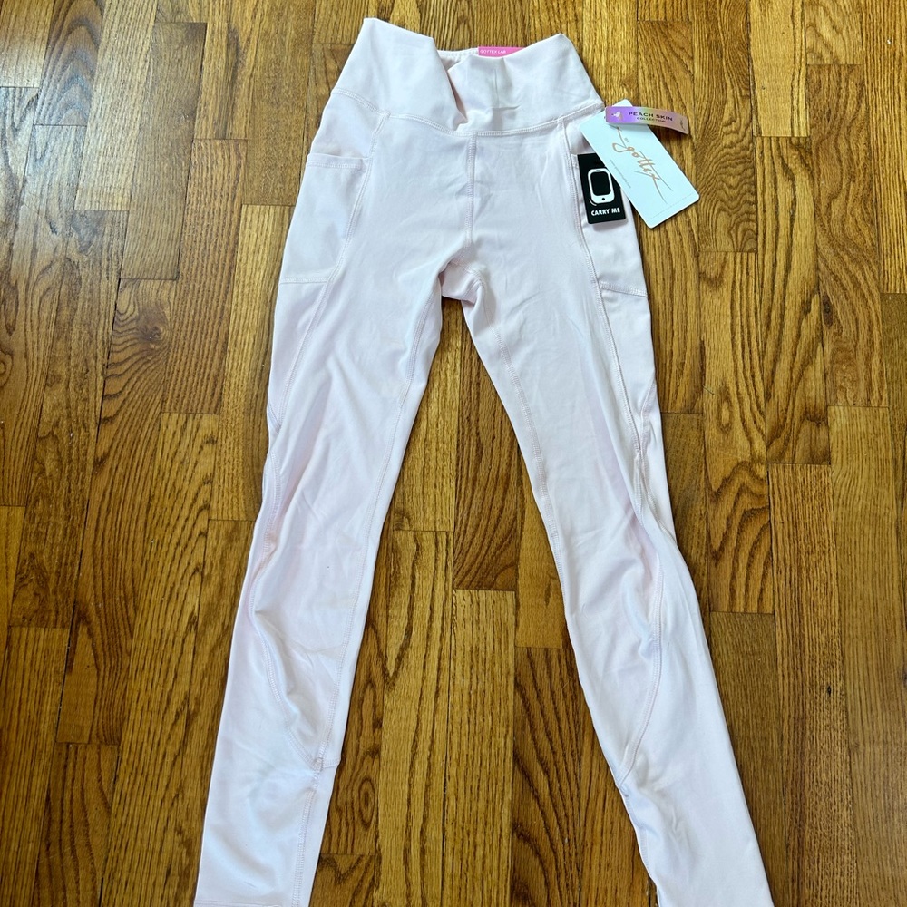 Light Pink Gym Workout Leggings Women’s